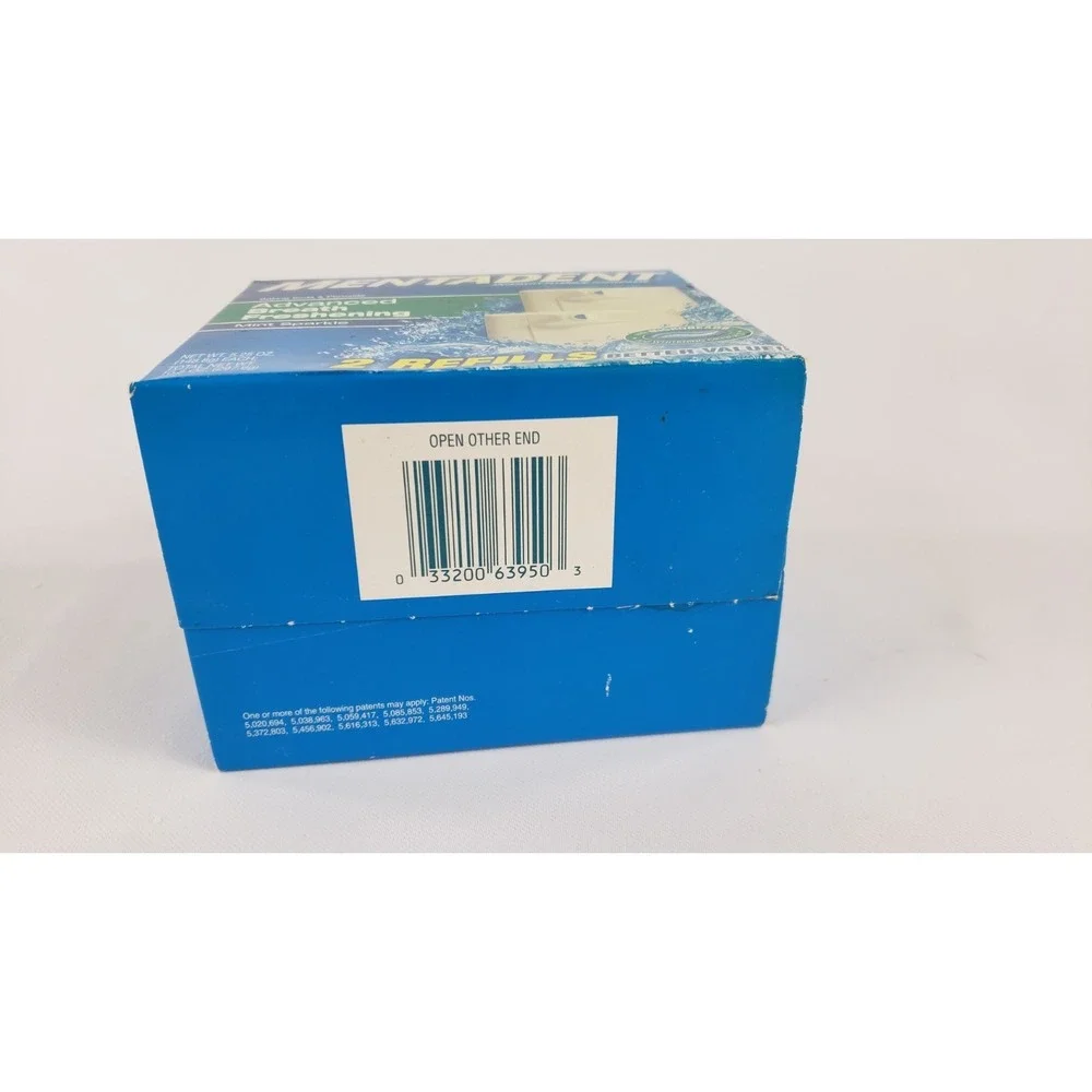 Sealed Mentadent Fluoride Toothpaste Advanced Cleaning Paste Mint Sparkle Refill